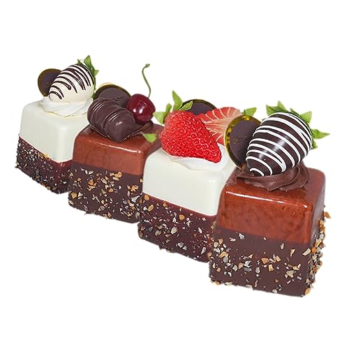 MOLUCKFU 4 Stück Simulation Kuchen Realistisches Essen Lebensechte Kuchen Künstliches Kuchenmodell Kuchen-Dessert-Modell Künstliche Dessertdekoration Gefälschte Kuchen Künstliche Kuchen Pu MOLUCKFU 4 Stück Simulation Kuchen Realistisches Essen Lebensechte Kuchen Künstliches Kuchenmodell Kuchen-Dessert-Modell Künstliche Dessertdekoration Gefälschte Kuchen Künstliche Kuchen Pu von MOLUCKFU