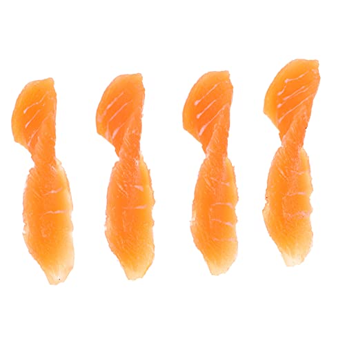 MOLUCKFU 4 Stück Simulation Lachs Spiellebensmittel Für Kinder, Küchenspielzeug, Lebensmittel, Fleisch, Spiellebensmittel Für Spielküche, Realistisches Plastikfleisch, MOLUCKFU 4 Stück Simulation Lachs Spiellebensmittel Für Kinder, Küchenspielzeug, Lebensmittel, Fleisch, Spiellebensmittel Für Spielküche, Realistisches Plastikfleisch, von MOLUCKFU