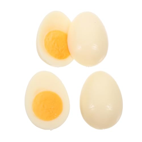 MOLUCKFU 4 Stück Simulierte Gekochte Eier, Gekochtes Ei Modell, Künstliches Ei Für Die Küche, Künstliche Lebensmittel, Künstliche Eier, Eier Modell Für Die Küche, Künstliches Ei, Hühnerei MOLUCKFU 4 Stück Simulierte Gekochte Eier, Gekochtes Ei Modell, Künstliches Ei Für Die Küche, Künstliche Lebensmittel, Künstliche Eier, Eier Modell Für Die Küche, Künstliches Ei, Hühnerei von MOLUCKFU