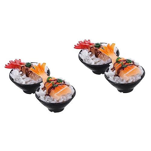 MOLUCKFU 4 Stück Simuliertes Sushi Reis Spielzeug, Simulations Lebensmittel, Modellspielzeug, Küchenlebensmittel, Künstliche Lebensmittel, Realistisch Zum Ausstellen, Spielzeug Für MOLUCKFU 4 Stück Simuliertes Sushi Reis Spielzeug, Simulations Lebensmittel, Modellspielzeug, Küchenlebensmittel, Künstliche Lebensmittel, Realistisch Zum Ausstellen, Spielzeug Für von MOLUCKFU