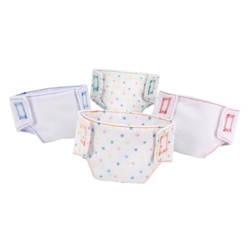 MOLUCKFU 4 Stück Teiliges Puppenunterwäsche aus Unterhosen für Puppen Praktische Accessoires für Puppenoutfits von MOLUCKFU