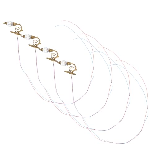 MOLUCKFU 4 Stück Wandleuchten Goldene Mikrolampe für Puppenhaus und Miniaturlandschaften Warmweißes Licht für Kreative Deko Hochwertige Metallkonstruktion MOLUCKFU 4 Stück Wandleuchten Goldene Mikrolampe für Puppenhaus und Miniaturlandschaften Warmweißes Licht für Kreative Deko Hochwertige Metallkonstruktion von MOLUCKFU