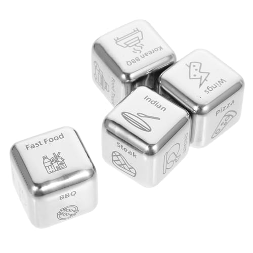 MOLUCKFU 4 Stücke Lebensmittel Entscheidung Metall Für Mahlzeit Entscheidung Präsentieren Engagement Präsentieren Spiel Requisiten von MOLUCKFU