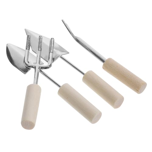 MOLUCKFU 4 Teilige Simulationsschaufel, Puppe, Mini Gartengeräte, Mini Gartenzubehör, Puppenhaus Gartengeräte, Mini Puppenhauszubehör, Winzige Gießkanne, Puppenhaus Gartenwerkzeug, Mini MOLUCKFU 4 Teilige Simulationsschaufel, Puppe, Mini Gartengeräte, Mini Gartenzubehör, Puppenhaus Gartengeräte, Mini Puppenhauszubehör, Winzige Gießkanne, Puppenhaus Gartenwerkzeug, Mini von MOLUCKFU