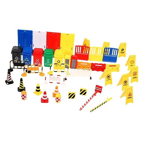 MOLUCKFU 40 Stück Verkehrs Kognitionsspielzeug, Miniatur Straßenschilder, Miniatur Verkehrsschild Spielzeug, Bauschild Spielzeug, Verkehrsschilder, Verkehrsschild Spielzeug, Kinder MOLUCKFU 40 Stück Verkehrs Kognitionsspielzeug, Miniatur Straßenschilder, Miniatur Verkehrsschild Spielzeug, Bauschild Spielzeug, Verkehrsschilder, Verkehrsschild Spielzeug, Kinder von MOLUCKFU