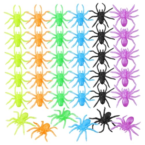 MOLUCKFU 48 Stück Halloween Stretchige Spinnen aus TPR Realistische und Elastische Dekoration für Party Deko Scherzartikel und Goodie Bags Farben Sicher für Vielseitig Einsetzbar MOLUCKFU 48 Stück Halloween Stretchige Spinnen aus TPR Realistische und Elastische Dekoration für Party Deko Scherzartikel und Goodie Bags Farben Sicher für Vielseitig Einsetzbar von MOLUCKFU