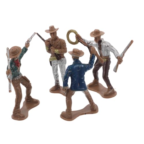 MOLUCKFU 4Stücke Teiliges Cowboy Modellset für Western Dekoration Cowboy Figuren für Puppenhäuser Detaillierung für Sammler und Partyzubehör MOLUCKFU 4Stücke Teiliges Cowboy Modellset für Western Dekoration Cowboy Figuren für Puppenhäuser Detaillierung für Sammler und Partyzubehör von MOLUCKFU