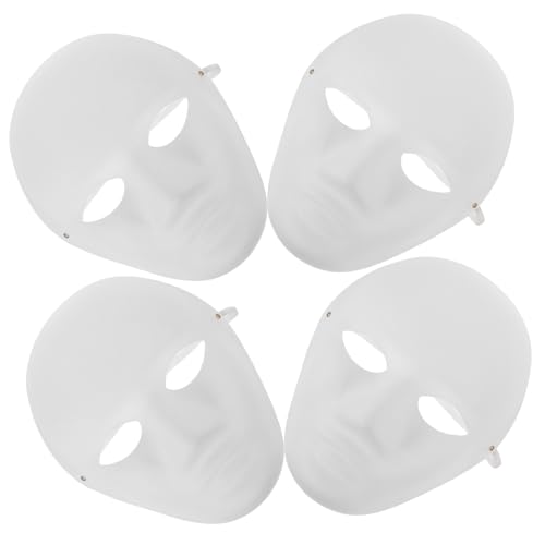 MOLUCKFU Diy Masken Set 4er Set Diy Handgezeichnete Masken Weiße Pulp Masken Für Halloween Karneval Partys Und Bühnenaufführungen Blanko Masken Für Kreative Bastelprojekte Und Kostüme Masken Papier MOLUCKFU Diy Masken Set 4er Set Diy Handgezeichnete Masken Weiße Pulp Masken Für Halloween Karneval Partys Und Bühnenaufführungen Blanko Masken Für Kreative Bastelprojekte Und Kostüme Masken Papier von MOLUCKFU