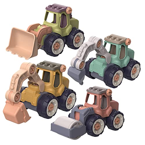 MOLUCKFU 4pcs -Assembly -Spielzeug Demontage Spielzeugsimulation Kinder Fahrzeug Frühes Bildungsspielzeug von MOLUCKFU