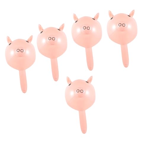 MOLUCKFU Aufblasbares Schweinestäbchen-spielzeug-set 5-teilig Pvc-hammerspielzeug für Geburtstagsfeiern und Veranstaltungen von MOLUCKFU