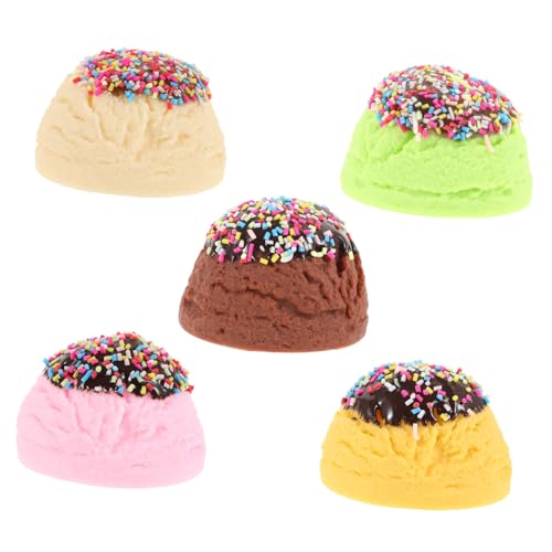 MOLUCKFU 5 Stück Eisportionierer, Partygeschenk, Eiscreme Requisite, Party Eiscreme Modell, Künstliche Eiscreme Bälle, Showcase Requisiten, Eiscreme Bälle, Showcase Requisite, Lebensechte MOLUCKFU 5 Stück Eisportionierer, Partygeschenk, Eiscreme Requisite, Party Eiscreme Modell, Künstliche Eiscreme Bälle, Showcase Requisiten, Eiscreme Bälle, Showcase Requisite, Lebensechte von MOLUCKFU