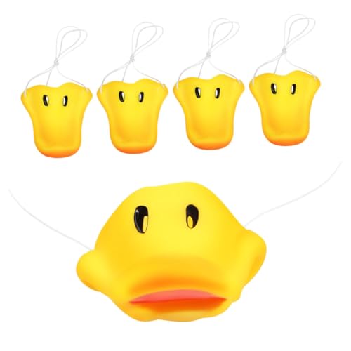 MOLUCKFU 5stücke Teiliges Entenmaske Kostümzubehör Entenschnabel Maske Für Junge Mädchen Cosplay Verkleidung Lustige Tier Requisiten Für Halloween Und Karneval von MOLUCKFU