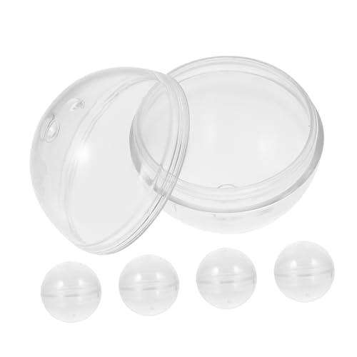 MOLUCKFU Hochtransparente Gachapon-kugeln Für Verkaufsautomaten Runde Befüllbare Behälter Leere Plastikkugeln Partygeschenke von MOLUCKFU