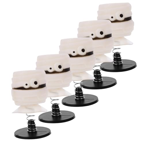 MOLUCKFU 5 Stück Halloween Spring für Cartoon Trick Requisiten Mitgebsel für Halloween Partys Tragbar und Batteriefrei Kleine und Partyfüller von MOLUCKFU
