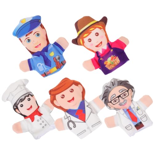MOLUCKFU 5 Stück Fingerpuppen Kinderspielzeug Mini Cartoon Hand Fingerpuppe Fingerpuppen Für Kleinkinder Bezaubernde Fingerpuppen Eltern Fingerpuppen Pp Baumwolle MOLUCKFU 5 Stück Fingerpuppen Kinderspielzeug Mini Cartoon Hand Fingerpuppe Fingerpuppen Für Kleinkinder Bezaubernde Fingerpuppen Eltern Fingerpuppen Pp Baumwolle von MOLUCKFU
