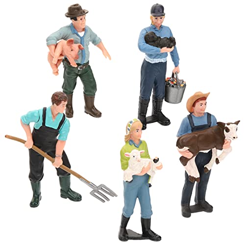 MOLUCKFU 5-teiliges Bauernhof-charaktermodell Rollenspiel-bauernfigur Lernspielzeug Heimdekor-Ornamente Simulationsbauernmodell Pädagogische Bauernfigur Bauernhofmenschenfigur MOLUCKFU 5-teiliges Bauernhof-charaktermodell Rollenspiel-bauernfigur Lernspielzeug Heimdekor-Ornamente Simulationsbauernmodell Pädagogische Bauernfigur Bauernhofmenschenfigur von MOLUCKFU