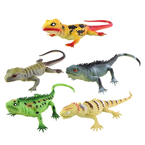 MOLUCKFU 5 Stück Simulation Statue Figur Gefälschte Figur Simulation Lustige Desktop Ornament Eidechsen Figur Lebensechte Kunststoff MOLUCKFU 5 Stück Simulation Statue Figur Gefälschte Figur Simulation Lustige Desktop Ornament Eidechsen Figur Lebensechte Kunststoff von MOLUCKFU
