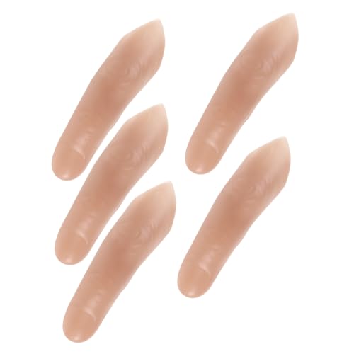 MOLUCKFU 5 Stück Simulation gefälschter Fingerabdeckung Gebrochene falsche Finger Tricks Requisiten Zaubertrickfinger Fake Finger für abgetrennten Finger Trick -Requisite Zaubertricks Vinyl MOLUCKFU 5 Stück Simulation gefälschter Fingerabdeckung Gebrochene falsche Finger Tricks Requisiten Zaubertrickfinger Fake Finger für abgetrennten Finger Trick -Requisite Zaubertricks Vinyl von MOLUCKFU