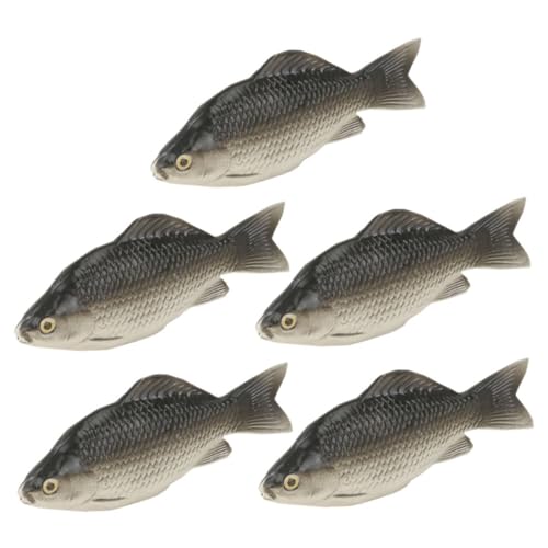 MOLUCKFU 5 Stück Teiliges Künstliche Fische Realistische Simulation Fisch Modell für Aquarien Tischdekoration für Garten und Schlafzimmerdeko von MOLUCKFU