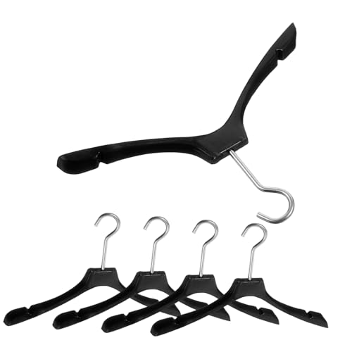 MOLUCKFU 5 Stück Teiliges Mini Kleiderbügel aus Kunststoff und Metall Stabiler Puppen Kleiderbügel für Puppenkleidung Geeignet für Puppenhaus Dekoration und Miniatur Garderoben von MOLUCKFU