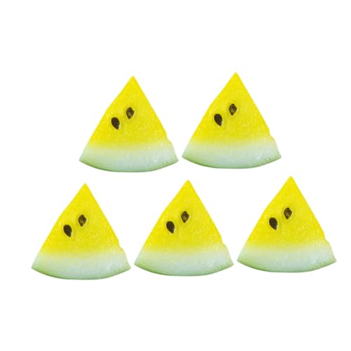 MOLUCKFU 5 Stück Wassermelonenstücke Deko für Puppenhaus Künstliche Früchte für DIY Mini Obstgeschäft Realistische Lebensmittel zur Gestaltung von Lebhaften Szenen MOLUCKFU 5 Stück Wassermelonenstücke Deko für Puppenhaus Künstliche Früchte für DIY Mini Obstgeschäft Realistische Lebensmittel zur Gestaltung von Lebhaften Szenen von MOLUCKFU