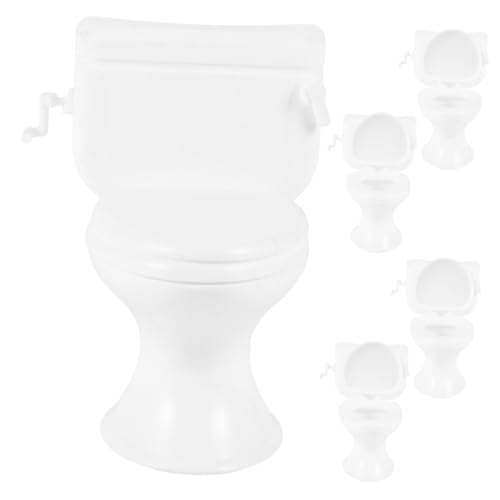 MOLUCKFU Realistische Miniatur-toilettenmodelle Für Puppenhäuser 5-teiliges Mini-badezimmerzubehör Für Puppen von MOLUCKFU