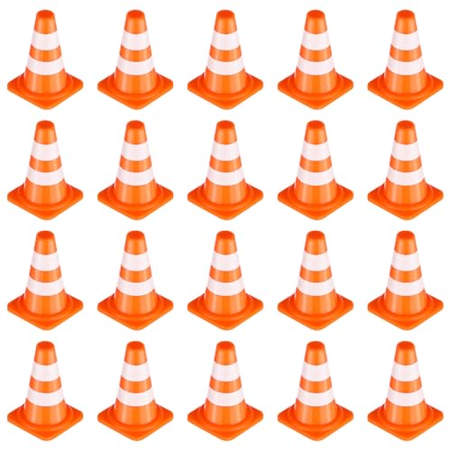 MOLUCKFU Mini Verkehrszeichen Dekorationen Verkehrshütchen Und Straßenblockade Modelle Für Lernspielzeug Für Verkehrssicherheit Und Straßenverkehrserziehung von MOLUCKFU