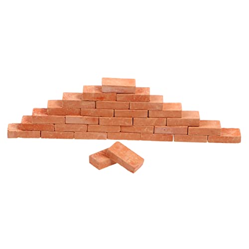 MOLUCKFU 50 Stück Miniatur-Ziegel für -Gartenmodelle Ziegel Mikro-Dekoration Zubehör Ziegel Spielzeug sicher waschbar langlebiges MOLUCKFU 50 Stück Miniatur-Ziegel für -Gartenmodelle Ziegel Mikro-Dekoration Zubehör Ziegel Spielzeug sicher waschbar langlebiges von MOLUCKFU