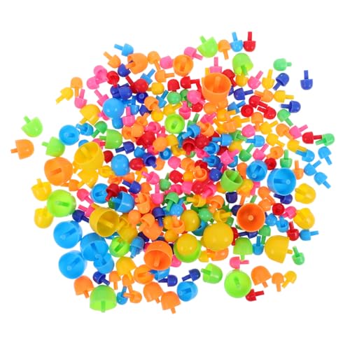 MOLUCKFU Pädagogisches Babyspielzeug 592pcs Pilz Puzzle Nägel Feinmotorik Spielzeugset Für Kinder von MOLUCKFU