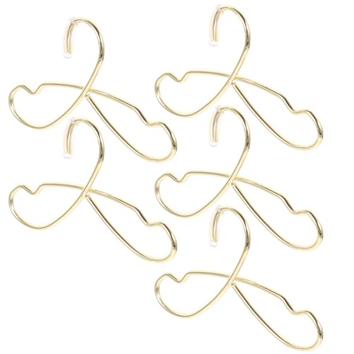 MOLUCKFU 5St Puppenaufhänger Puppenkommode Kleiderbügel für Babypuppen Puppenorganisator kleiderbügel für puppenkleidung puppenkleiderbügel Puppenzubehör Mini- - Eisen Golden MOLUCKFU 5St Puppenaufhänger Puppenkommode Kleiderbügel für Babypuppen Puppenorganisator kleiderbügel für puppenkleidung puppenkleiderbügel Puppenzubehör Mini- - Eisen Golden von MOLUCKFU
