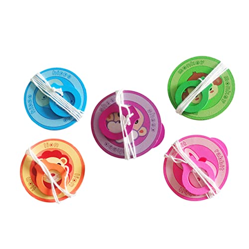 MOLUCKFU 5St Schwungrad aus Zugseil aus Holz für interaktives Kid Toys spielzeuge Toys Kreatives Holzspielzeug mit fliegendem Rad hölzern MOLUCKFU 5St Schwungrad aus Zugseil aus Holz für interaktives Kid Toys spielzeuge Toys Kreatives Holzspielzeug mit fliegendem Rad hölzern von MOLUCKFU
