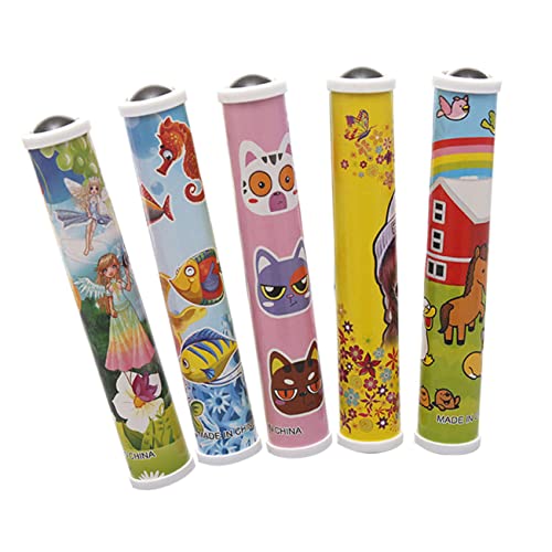 MOLUCKFU Kinder-Kaleidoskop Beobachtungsspielzeug Cartoon-Kaleidoskop-Spielzeug Eltern-Kind-interaktionsspielzeug Lernspielzeug Für Kinder 5 Stück Interaktives von MOLUCKFU