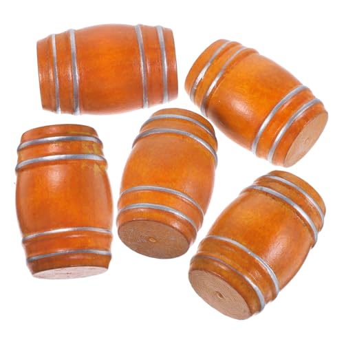 MOLUCKFU 5 Stück Miniatur-Bierfass-Ornamente aus Holz für die Puppenhausdekoration Elegante und detaillierte Verarbeitung MOLUCKFU 5 Stück Miniatur-Bierfass-Ornamente aus Holz für die Puppenhausdekoration Elegante und detaillierte Verarbeitung von MOLUCKFU