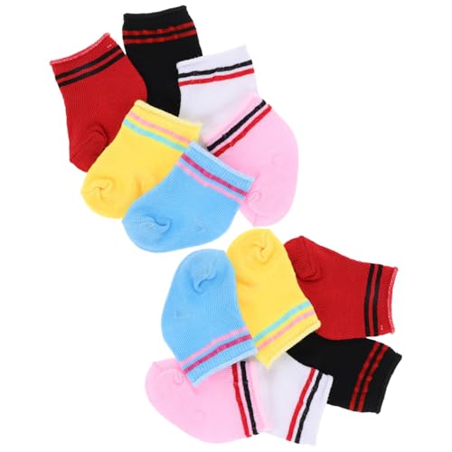 MOLUCKFU 6 Paare Bunte Puppensocken aus Weichem Baumwollstrick Elastische Knöchelsocken für Born Puppe Niedliche Puppenmode Zubehör Passform und Farbenfrohe Designs für Mädchen Puppen MOLUCKFU 6 Paare Bunte Puppensocken aus Weichem Baumwollstrick Elastische Knöchelsocken für Born Puppe Niedliche Puppenmode Zubehör Passform und Farbenfrohe Designs für Mädchen Puppen von MOLUCKFU