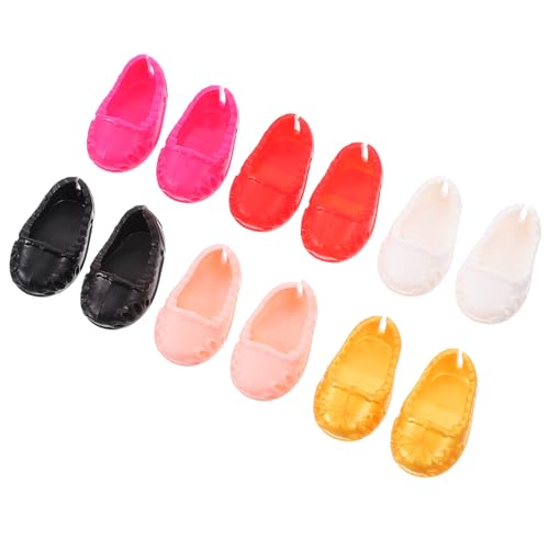 MOLUCKFU 6 Paare Mini Puppenschuhe Flach Bequem Bunte Miniatur Schuhe Langlebig und Pflegeleicht Passend für Puppen Süßes Design für Puppenhaus und Kostüm Zubehör MOLUCKFU 6 Paare Mini Puppenschuhe Flach Bequem Bunte Miniatur Schuhe Langlebig und Pflegeleicht Passend für Puppen Süßes Design für Puppenhaus und Kostüm Zubehör von MOLUCKFU