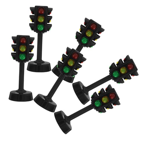 MOLUCKFU 6 Stück Ampelspielzeug Bildungsspielzeug Verkehrszeichen für Ampelkinder -Stoppschild- Playsets für Mädchen Lampenspielzeug Ampel für Klassenzimmer Abs Schwarz MOLUCKFU 6 Stück Ampelspielzeug Bildungsspielzeug Verkehrszeichen für Ampelkinder -Stoppschild- Playsets für Mädchen Lampenspielzeug Ampel für Klassenzimmer Abs Schwarz von MOLUCKFU