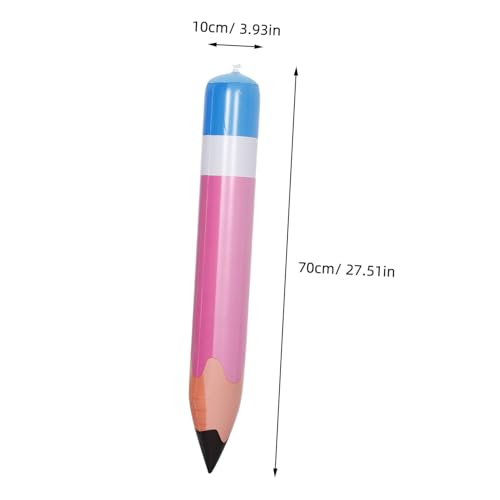 MOLUCKFU 6 Stück Aufblasbare Jumbo Bleistifte Teiliges Große Bunte Riesenstifte Leichte PVC Schulanfang Dekoration Kreative Klassenzimmer Requisiten für Geburtstag und Abschlussfeier von MOLUCKFU