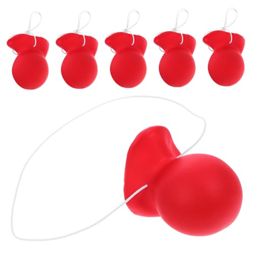 MOLUCKFU 6 Stück Clown Nasen, Partygeschenk, Clown Kostüm, Cosplay, Clown Requisite, Karneval, Clown Party, Kostüm, Kleid, Partyzubehör, Partydekorationen, Austauschbare Clown Requisite, MOLUCKFU 6 Stück Clown Nasen, Partygeschenk, Clown Kostüm, Cosplay, Clown Requisite, Karneval, Clown Party, Kostüm, Kleid, Partyzubehör, Partydekorationen, Austauschbare Clown Requisite, von MOLUCKFU