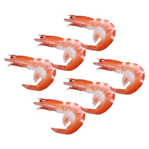 MOLUCKFU 6-teiliger Künstlicher Garnelenmodell Simuliertes Essen Foto-Requisiten Für Wohnzimmer Und Esszimmer MOLUCKFU 6-teiliger Künstlicher Garnelenmodell Simuliertes Essen Foto-Requisiten Für Wohnzimmer Und Esszimmer von MOLUCKFU