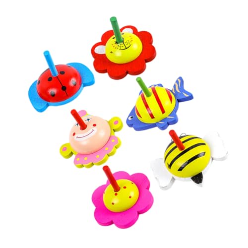 MOLUCKFU 6 Stück Kreisel Mini- Kinderspielzeug Dekompressions-kreisel- Holzspielzeug Kleines Kreiselspielzeug Aus Holz Interessanter Kreisel Holzkreisel Hölzern MOLUCKFU 6 Stück Kreisel Mini- Kinderspielzeug Dekompressions-kreisel- Holzspielzeug Kleines Kreiselspielzeug Aus Holz Interessanter Kreisel Holzkreisel Hölzern von MOLUCKFU