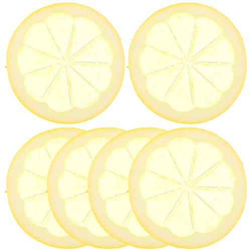 MOLUCKFU Künstliche Zitronenscheiben Ornament Dekoration Für Küche Zimmer 6 Stück MOLUCKFU Künstliche Zitronenscheiben Ornament Dekoration Für Küche Zimmer 6 Stück von MOLUCKFU