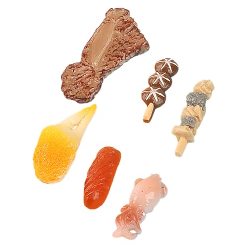 MOLUCKFU 6 Stück Simulierte Lebensmittel, Mini Snacks, Mini Szenen Layout, Requisite Aus Kunstharz, Mini Lebensmitteldekor, DIY, Simulierter Snack, Mini, DIY Snack Set, Snack Für MOLUCKFU 6 Stück Simulierte Lebensmittel, Mini Snacks, Mini Szenen Layout, Requisite Aus Kunstharz, Mini Lebensmitteldekor, DIY, Simulierter Snack, Mini, DIY Snack Set, Snack Für von MOLUCKFU