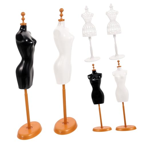 MOLUCKFU 6 Stück Teiliges Puppenständer Kunststoff Stabile Mannequin Modelle für Puppenkleidungsdisplay Glatte Oberfläche Kindersicher Geeignet für Puppenkleider Anzüge Shirts MOLUCKFU 6 Stück Teiliges Puppenständer Kunststoff Stabile Mannequin Modelle für Puppenkleidungsdisplay Glatte Oberfläche Kindersicher Geeignet für Puppenkleider Anzüge Shirts von MOLUCKFU