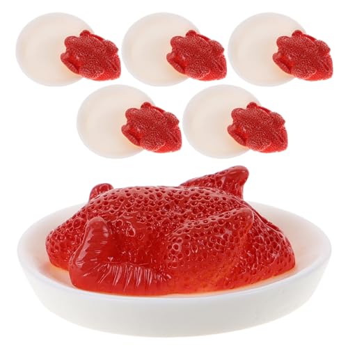 MOLUCKFU Miniaturisierte Entenbraten-Modelle Für Puppenhäuser Kunststoff-entenbraten-Accessoires Mini-entenbraten-Dekorationen Für Miniaturszenen von MOLUCKFU