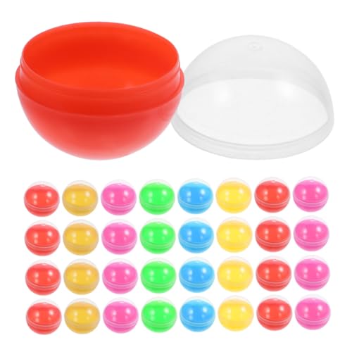 MOLUCKFU 60 Stück Bunte Halbtransparente Automatenkapseln Leere Runde Kunststoffbehälter für Nachfüllbare Vending Machine Capsules für Kindergeburtstag Party Mitgebsel MOLUCKFU 60 Stück Bunte Halbtransparente Automatenkapseln Leere Runde Kunststoffbehälter für Nachfüllbare Vending Machine Capsules für Kindergeburtstag Party Mitgebsel von MOLUCKFU