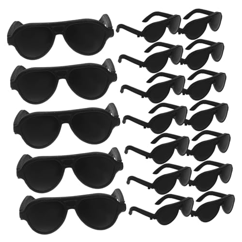 MOLUCKFU 60 Stück Teiliges Mini Puppen Sonnenbrillen aus Strapazierfähigem Kunststoff Kompakt Leicht Ausziehen Langlebig als Dekoratives Accessoire und Fotorequisite für Puppen und von MOLUCKFU