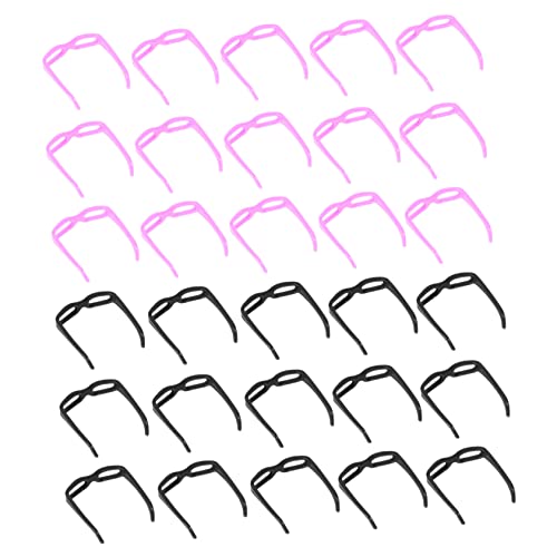 MOLUCKFU 60 Stück Teiliges Puppen Sonnenbrillen Miniatur Kunststoffbrillen für Puppenhaus Zubehör DIY Kostüm Accessoires Schwarz und Rahmen Puppenbrille für Ankleiden von MOLUCKFU