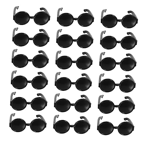 MOLUCKFU 60Stücke Mini Sonnenbrille für Puppen Puppen Zubehör Accessoires für Miniaturpuppen Geburtstagsgeschenk für Lustige Verkleidung Farbenfrohe Puppendekoration von MOLUCKFU