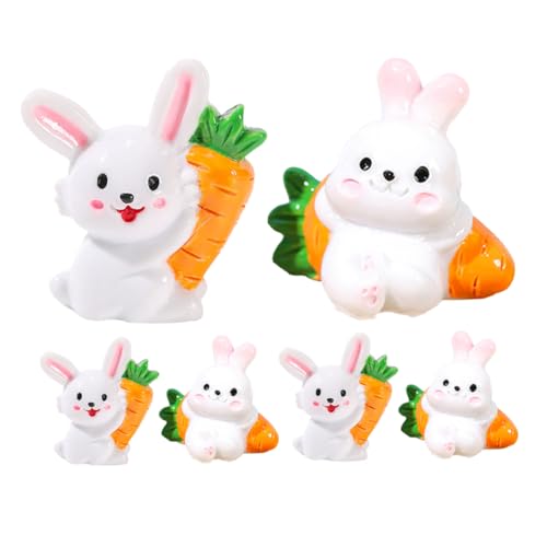 MOLUCKFU 6Pcs Kreatives Weißes Kaninchen Mini -Kaninchen -Skulpturen Kaninchen Statue Kaninchen Miniaturfiguren Mini Hasen Kaninchen Figuren Miniaturgarten Hasen Hasenstatue Osterdekoration MOLUCKFU 6Pcs Kreatives Weißes Kaninchen Mini -Kaninchen -Skulpturen Kaninchen Statue Kaninchen Miniaturfiguren Mini Hasen Kaninchen Figuren Miniaturgarten Hasen Hasenstatue Osterdekoration von MOLUCKFU