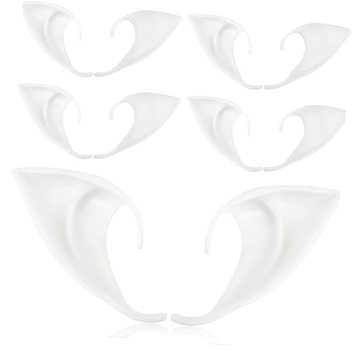 MOLUCKFU Feen-Ohren Aus Silikon 6er-Pack Für Halloween Weihnachten Cosplay Karneval Und Kostümpartys MOLUCKFU Feen-Ohren Aus Silikon 6er-Pack Für Halloween Weihnachten Cosplay Karneval Und Kostümpartys von MOLUCKFU